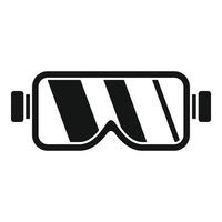 Construction protect glasses icon, simple style vector