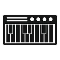 icono de piano eléctrico, estilo simple vector