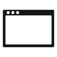 Empty page links strategy icon, simple style vector