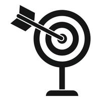 Target backlink strategy icon, simple style vector