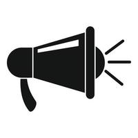 Megaphone links strategy icon, simple style vector