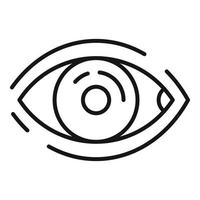 Eye beautician icon, outline style vector
