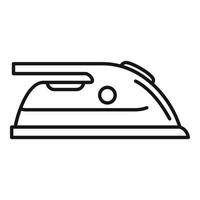Room service iron icon, outline style vector