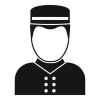 Room service man icon, simple style vector