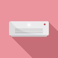 Room service air conditioner icon, flat style vector