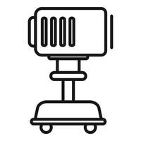 Stage director light device icon, outline style vector