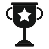 Recruiter cup icon, simple style vector