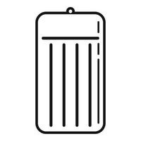 Pool inflatable mattress icon, simple style vector