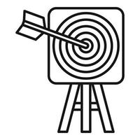 Product manager business target icon, outline style vector