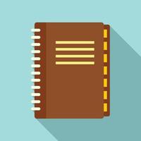 Room service book icon, flat style vector