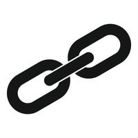 Links strategy chain icon, simple style vector