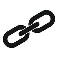 Links strategy chain icon, simple style vector