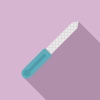 Manicurist nail chisel icon, flat style vector