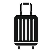 Room service travel bag icon, simple style vector