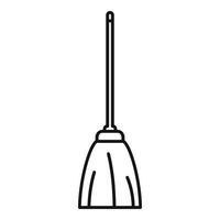 Cleaning floor mop icon, outline style vector