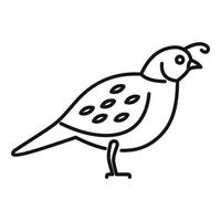 Quail farm icon, outline style vector