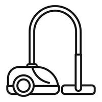 Room service vacuum cleaner icon, outline style vector