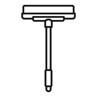icono de trapeador de esponja de limpieza, estilo de contorno vector