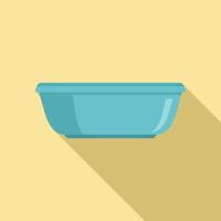 icono de lavabo de limpieza, tipo plano vector