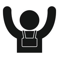 Guide adventure icon, simple style vector
