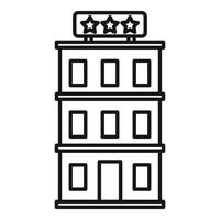 Room service hotel icon, outline style vector