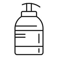 Soap dispenser icon, outline style vector