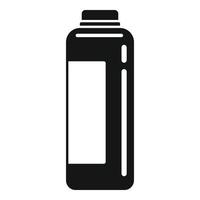 Powder cleaning bottle icon, simple style vector