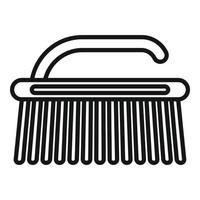 Manicurist brush icon, outline style vector