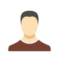 Man avatar icon vector flat