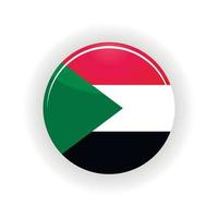 Sudan icon circle vector