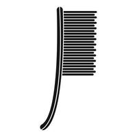 Metal brush icon, simple style vector