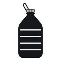 Large bottle of water icon, simple style vector