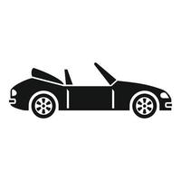 Fast cabriolet icon, simple style vector