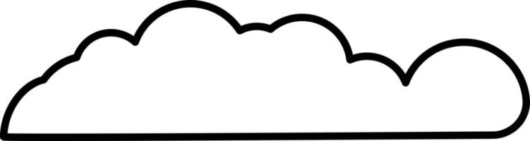 élément de nuage en type png. style d'illustration plat. objet minime. png