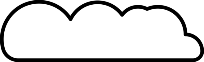 élément de nuage en type png. style d'illustration plat. objet minime. png