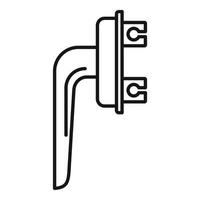 Window handle icon, outline style vector