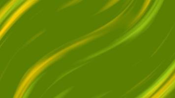 Abstract green and yellow liquid flowing waves  motion background. video