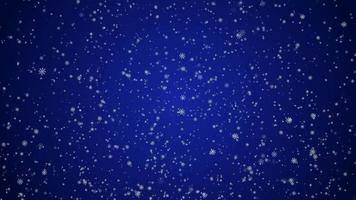 Animation of falling snowflakes. Festive background. video