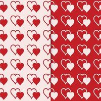 Heart Seamless Patterns vector