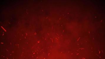 Beautiful Burning Red Hot Fire Particle 4K Background video