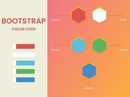 paleta de colores de arranque vector