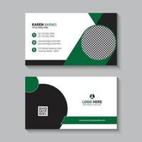 Modern business card template free vector