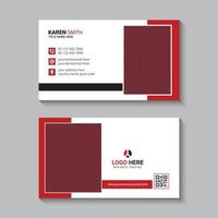 Modern business card template free vector