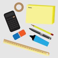 office stationery vector