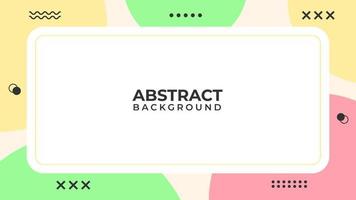 Flat Minimal Geometric Abstract Background Design vector