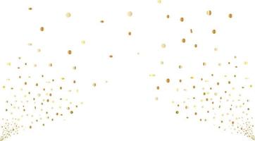 congratulatory background with gold confetti on both sides. Vector illustration