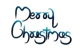 allegro Natale blu lettera png