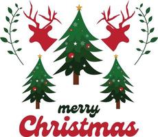 Merry Christmas Editable Vector Design Template, Free  Christmas Greetings card, Christmas Invitation Design