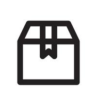 Package Icon with Outline Style vector