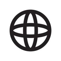 Browser Icon with Outline Style vector